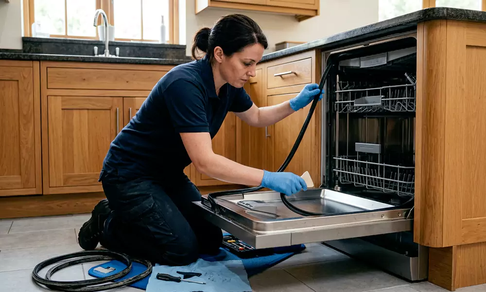 Dishwasher Door Gasket Replacement in Newtonville, MA