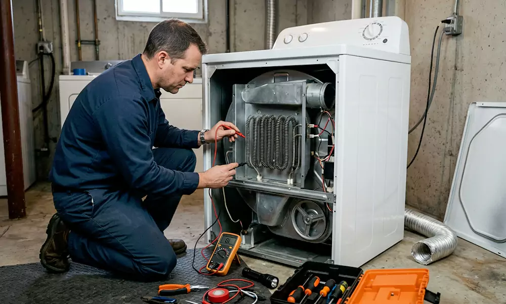 Dryer Not Heating Repair in Newtonville, MA