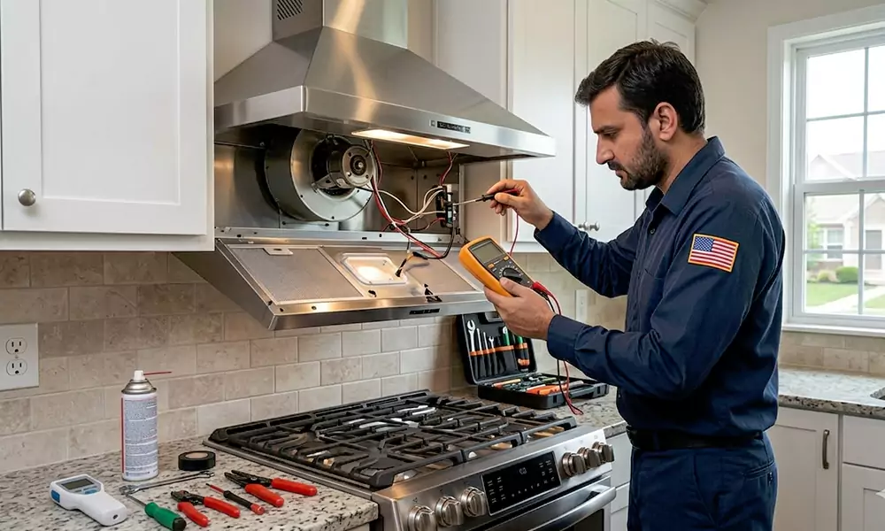 Range Hood Repair in Newtonville, MA