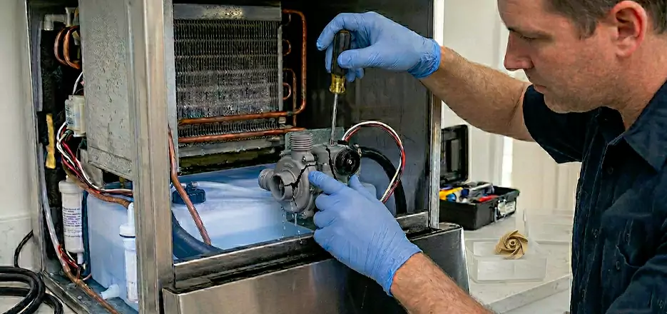 Commercial Ice Maker Water Pump Repair in Newtonville