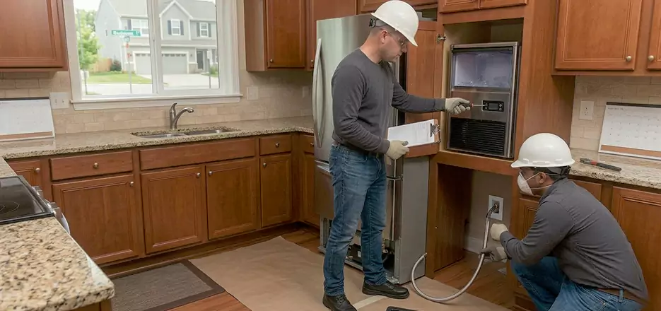 Emergency Ice Maker Water Line Installation in Newtonville