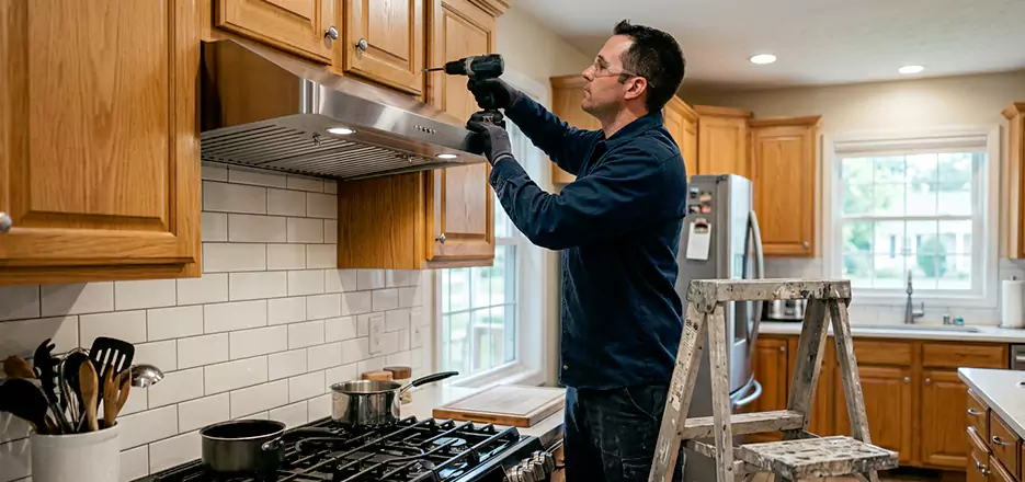 Wood Range Hood Installation Newtonville