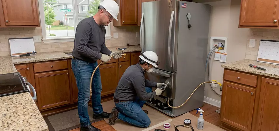 Propane Refrigerator Installation in Newtonville